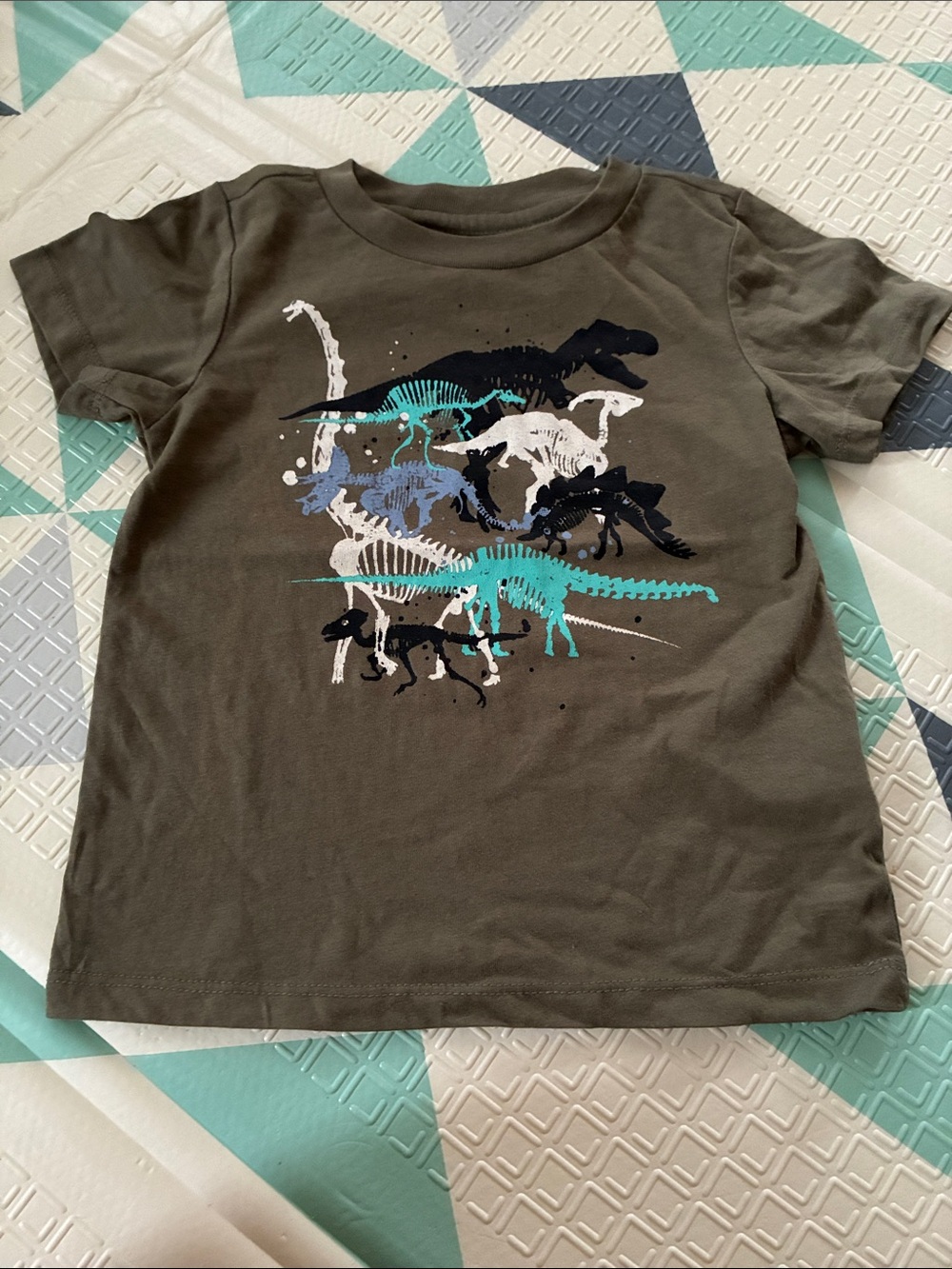 20/25$ 🧸 Boys' Dinosaur Graphic Tee - Olive Green
